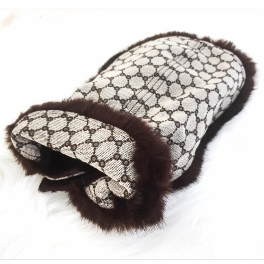 Luxury Kitten Brown logo fur Vest for Pup/kitten - Picture 4 of 6